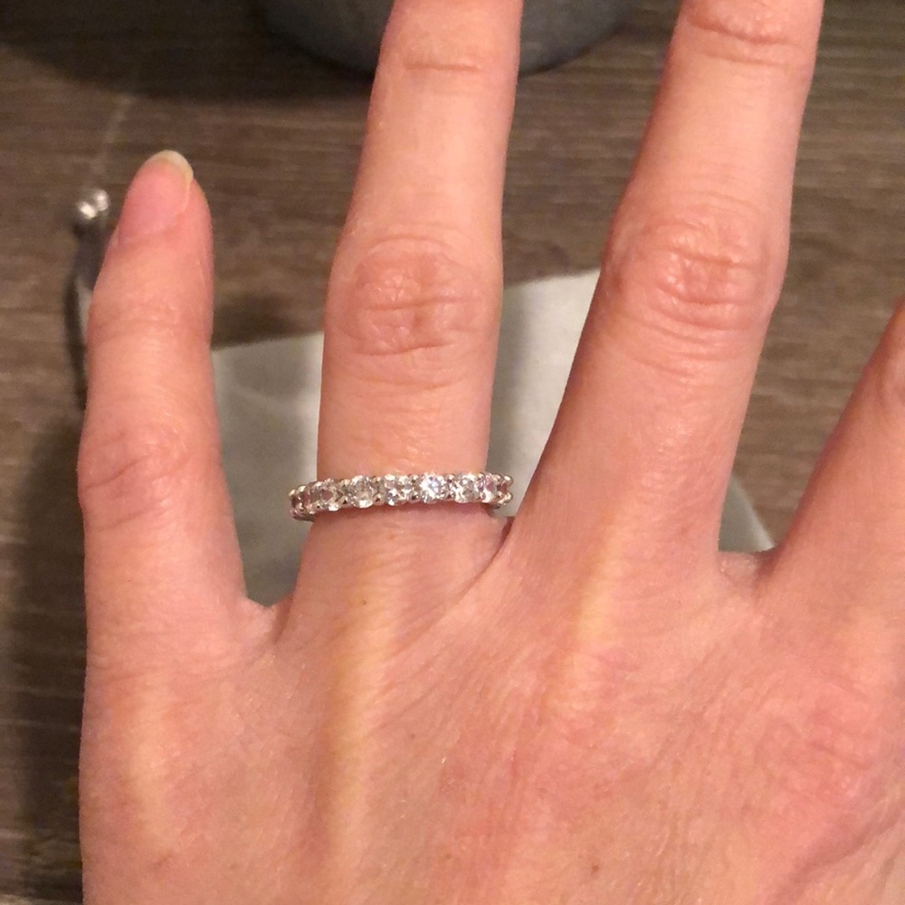 2ct full eternity simulated diamond ring